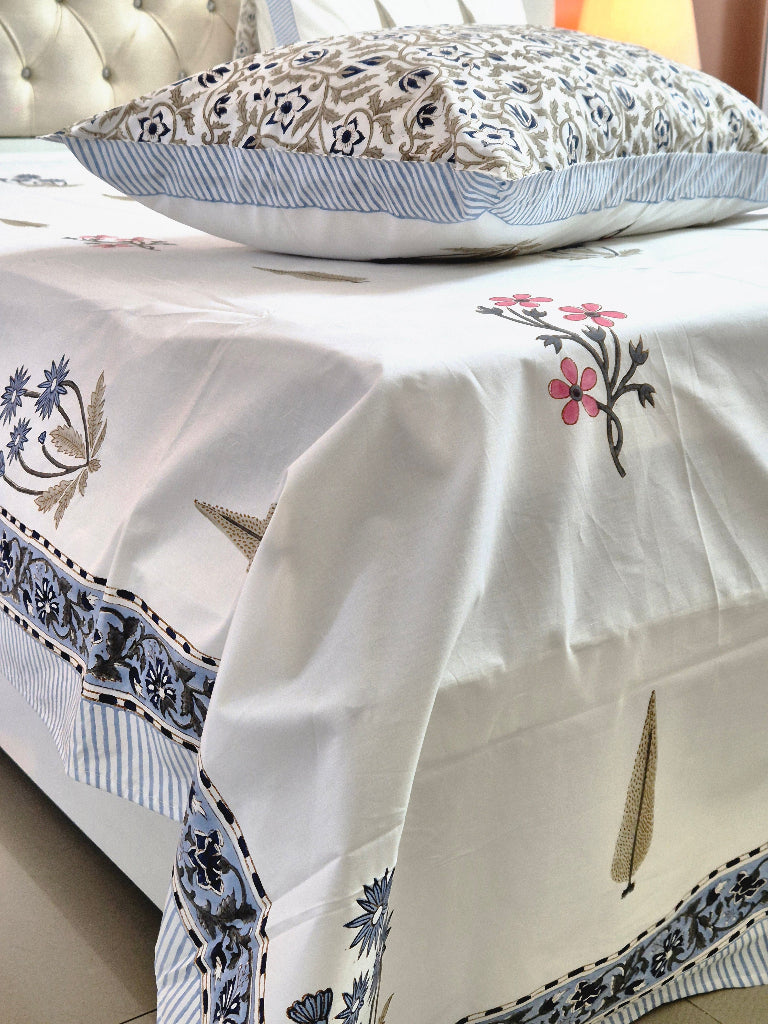 Freshness of Flowers - Hand Blocked Sheet