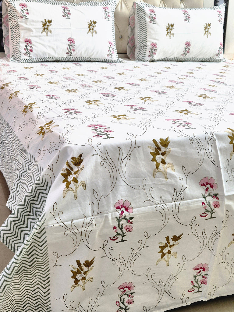 Blooming Beauty Hand Blocked Sheet