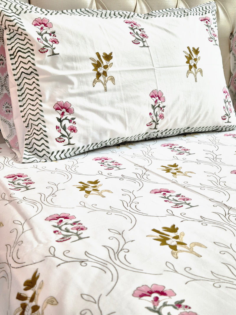 Blooming Beauty Hand Blocked Sheet