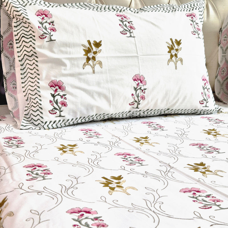Blooming Beauty Hand Blocked Sheet