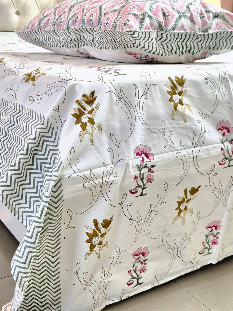 Blooming Beauty Hand Blocked Sheet