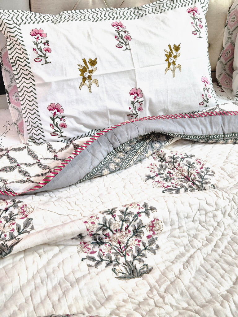 Blossom Elan Double Hand Blocked Quilt
