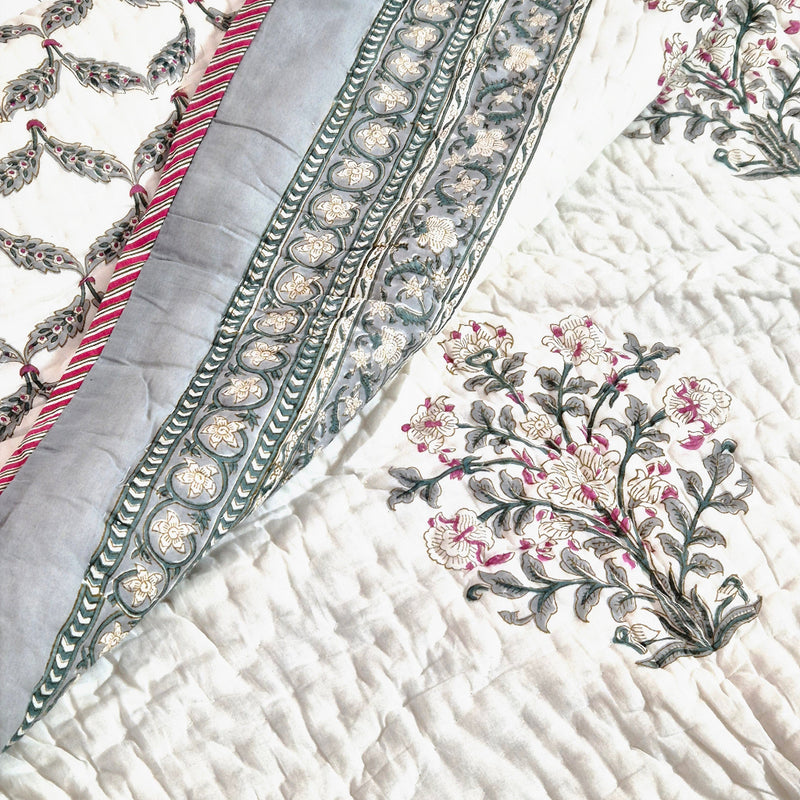 Blossom Elan Double Hand Blocked Quilt