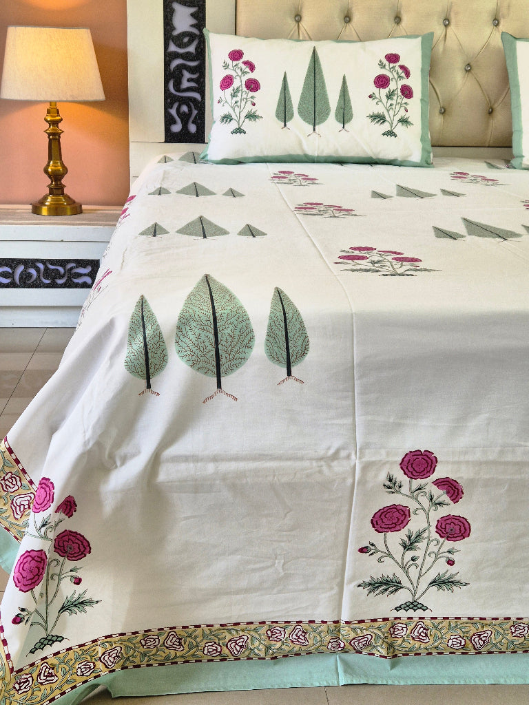 Florence Bloom Hand Blocked Sheet
