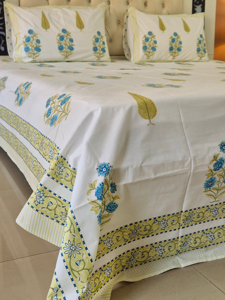 Floral Dream Hand Blocked Sheet