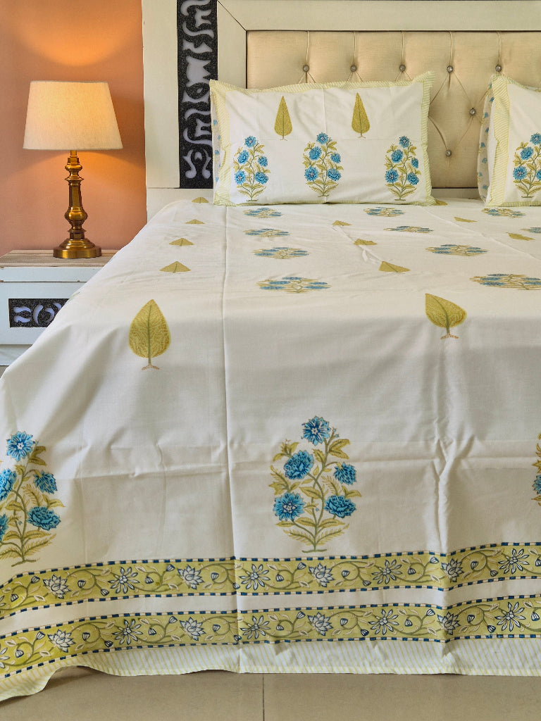 Floral Dream Hand Blocked Sheet