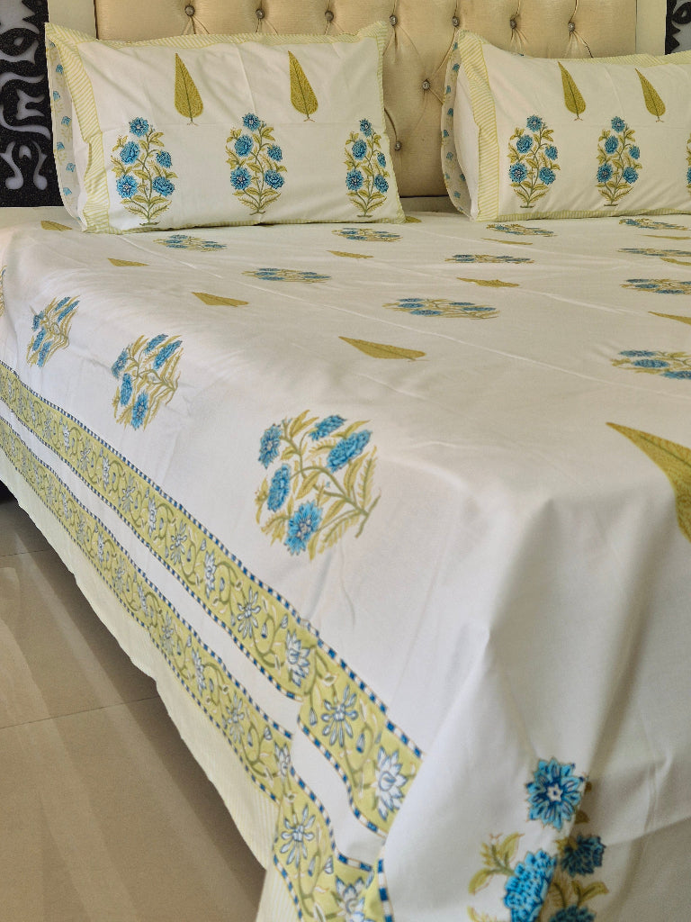 Floral Dream Hand Blocked Sheet