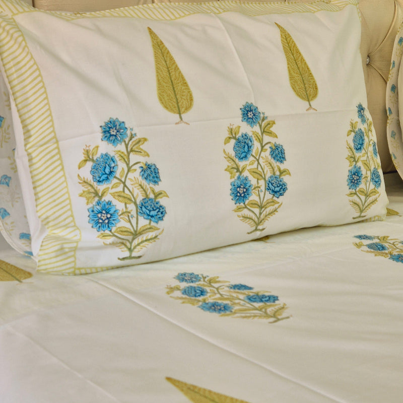 Floral Dream Hand Blocked Sheet