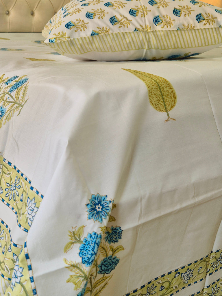 Floral Dream Hand Blocked Sheet