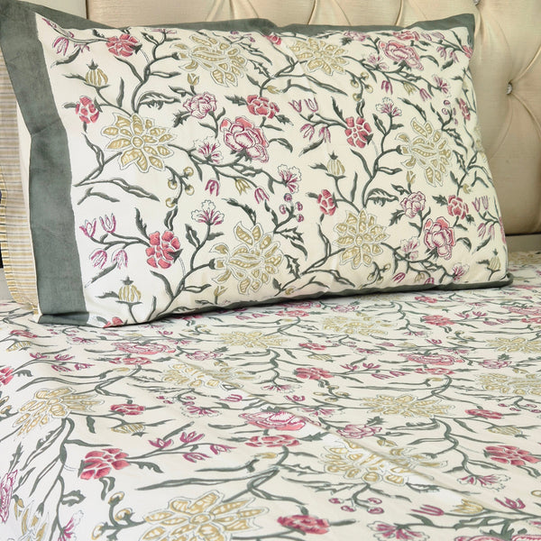 Gulmohar Lane Hand Blocked Sheet