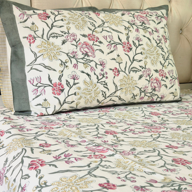 Gulmohar Lane Hand Blocked Sheet
