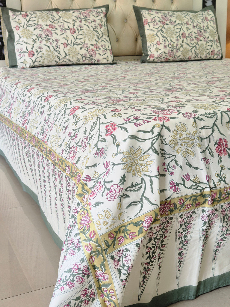 Gulmohar Lane Hand Blocked Sheet