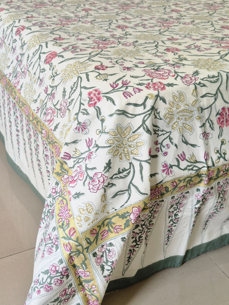 Gulmohar Lane Hand Blocked Sheet