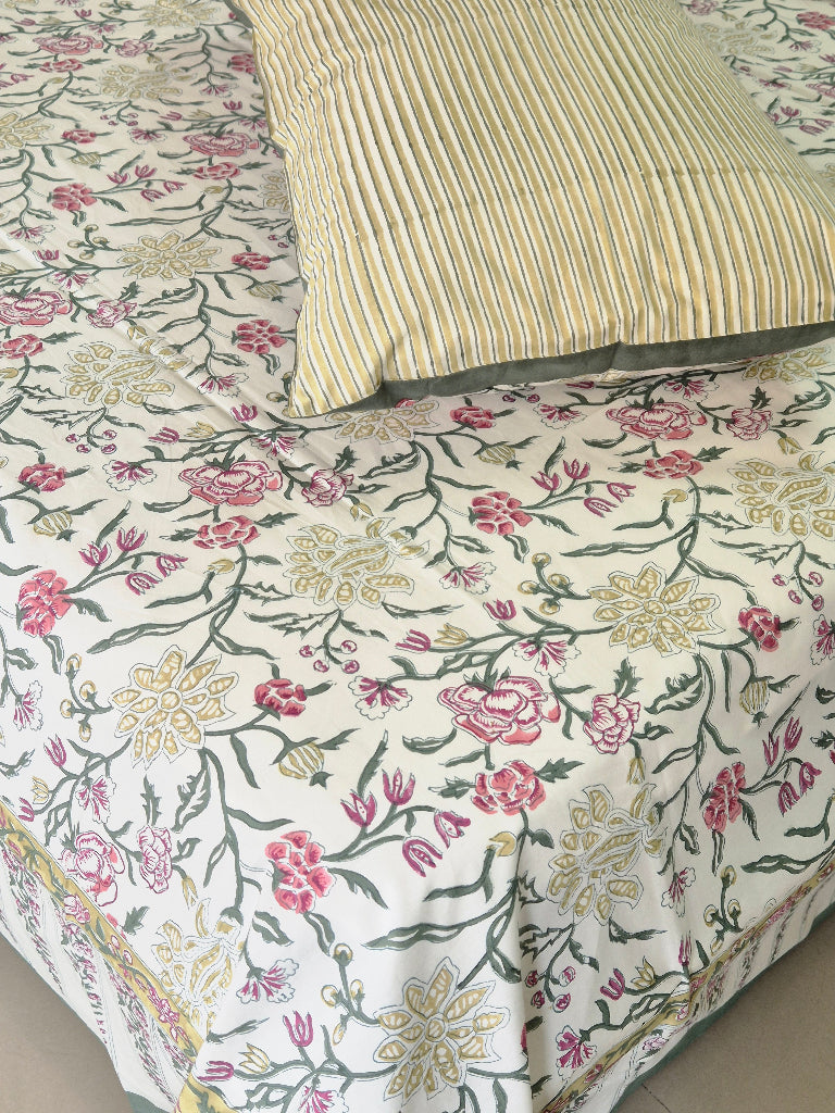 Gulmohar Lane Hand Blocked Sheet