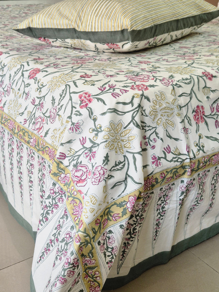 Gulmohar Lane Hand Blocked Sheet