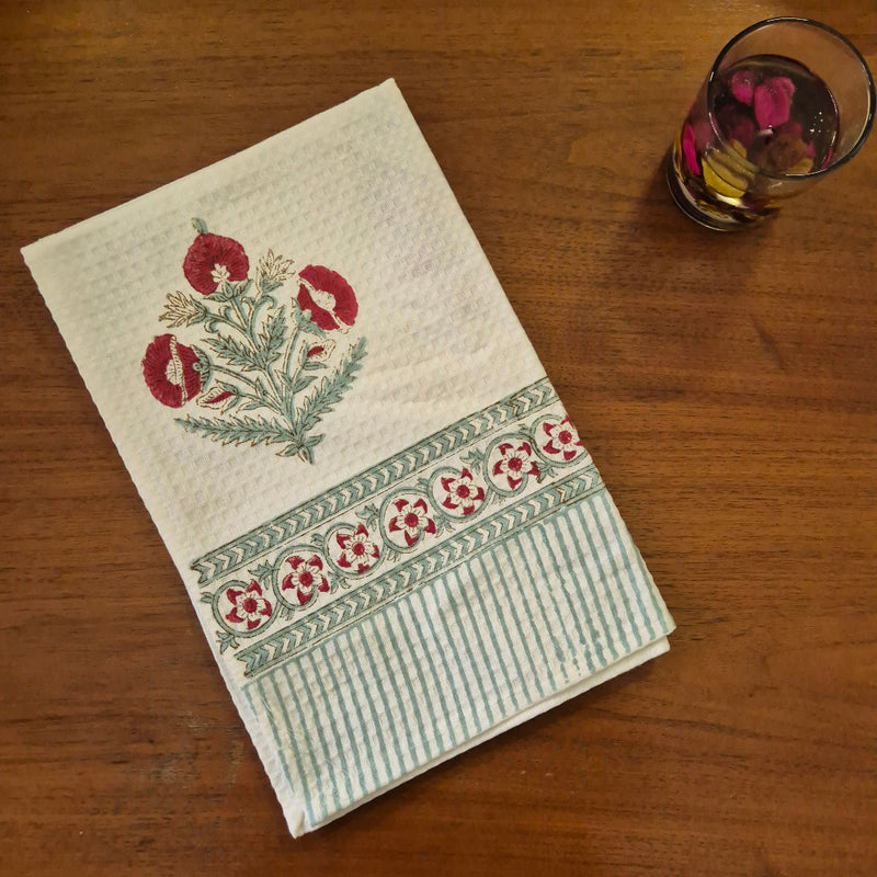 Florence Hand Blocked Hand Towel