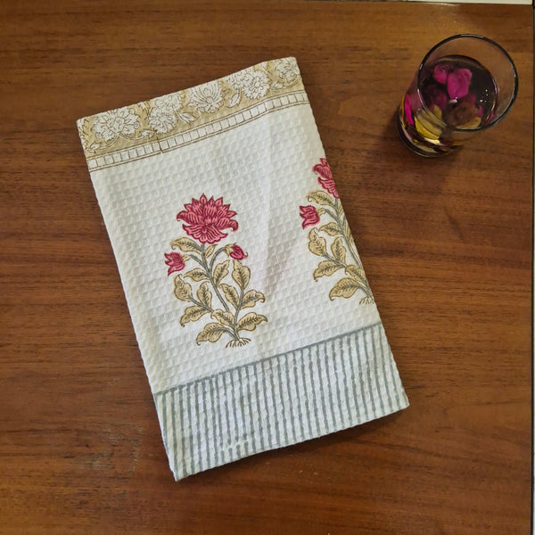 Phool Ki Mehak Hand Blocked Hand Towel