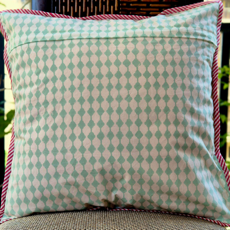 Paisley Love Hand Blocked Cushion Cover