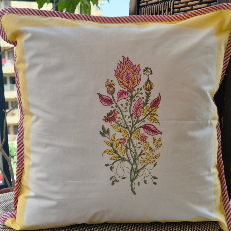 Pinkalicious Hand Blocked Cushion Cover