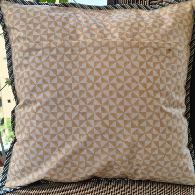 Marigold Love Hand Blocked Cushion Cover
