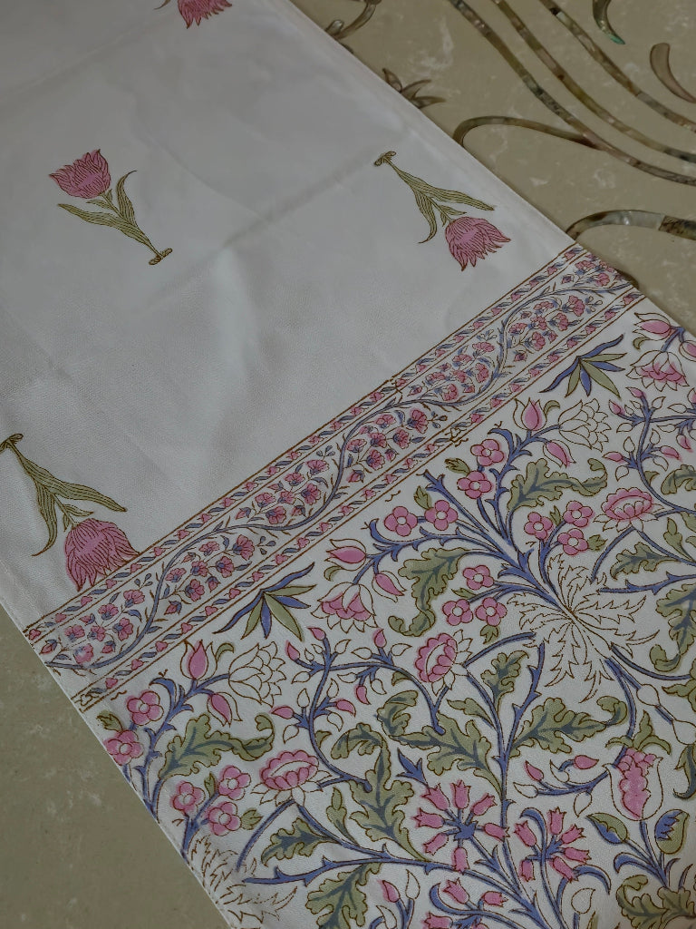 Bloom Trails – Hand Blocked Table Runner
