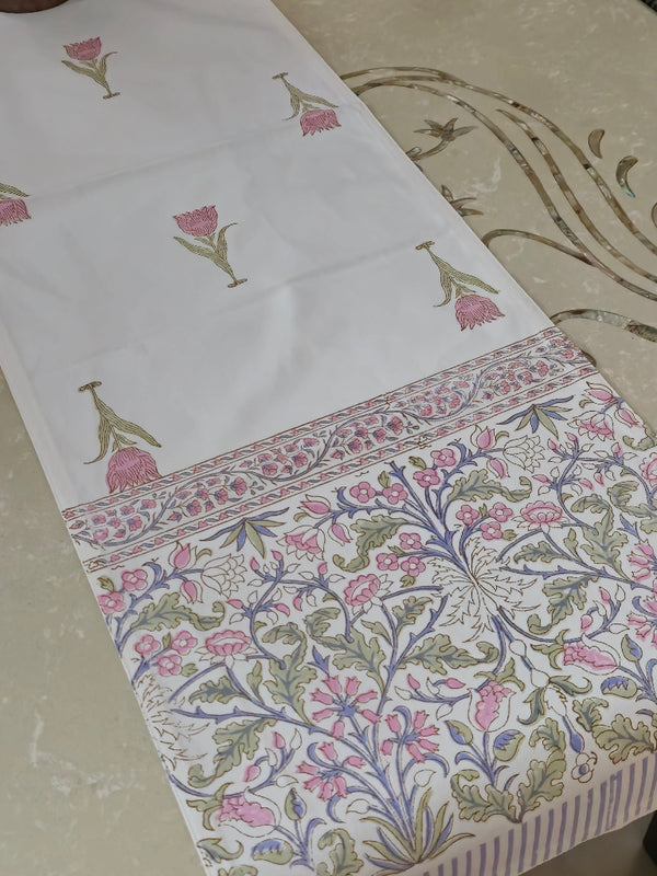 Bloom Trails – Hand Blocked Table Runner