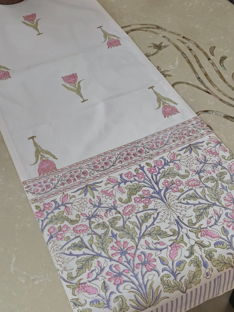 Bloom Trails – Hand Blocked Table Runner