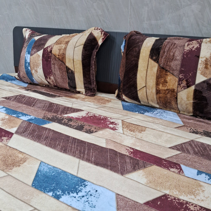 Wooden Charm Warm Bedsheet