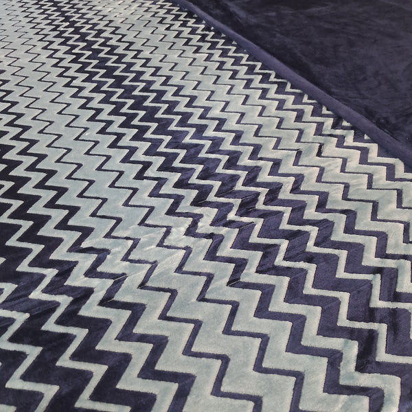 Royal Blue Double Warm and Reversible Duvet Cover