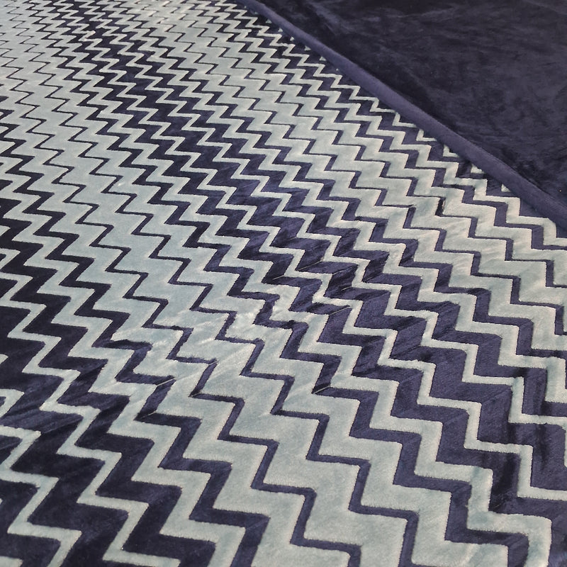 Royal Blue Double Warm and Reversible Duvet Cover