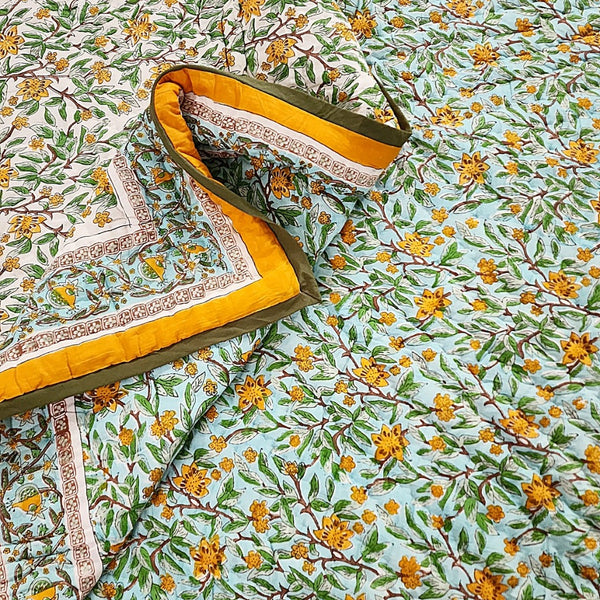 Cotton Jaipuri Blanket Double Bed: Summer Quilt