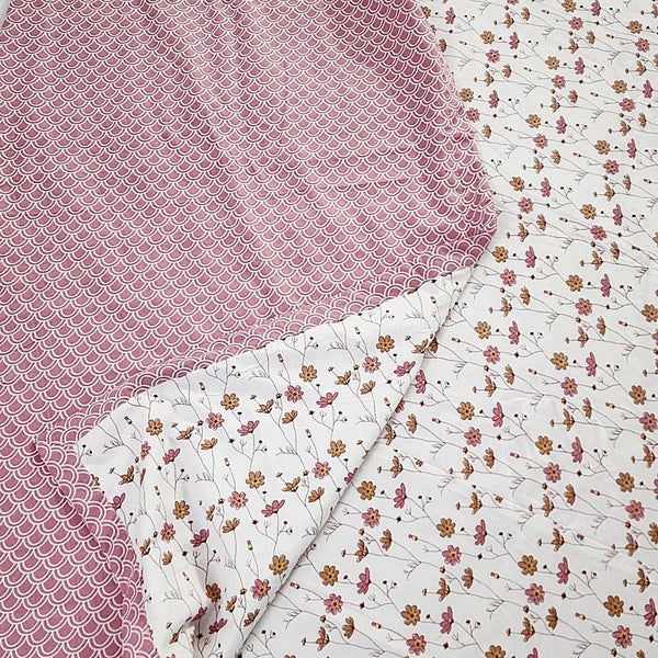 Double Bed Flower Print Dohar - Flower Block