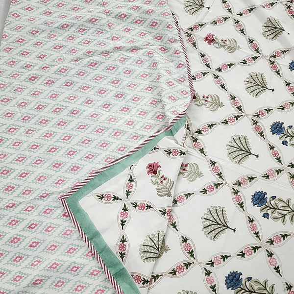 Single Bed Malmal Cotton Dohar - Malmal Charm