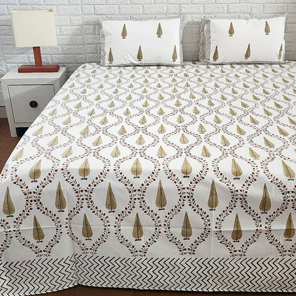 Sweet Dreams Blockprint Bedsheet