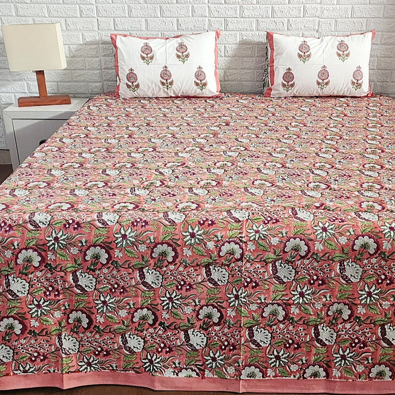 Your Home Sweet Home  Handblocked Bedsheet