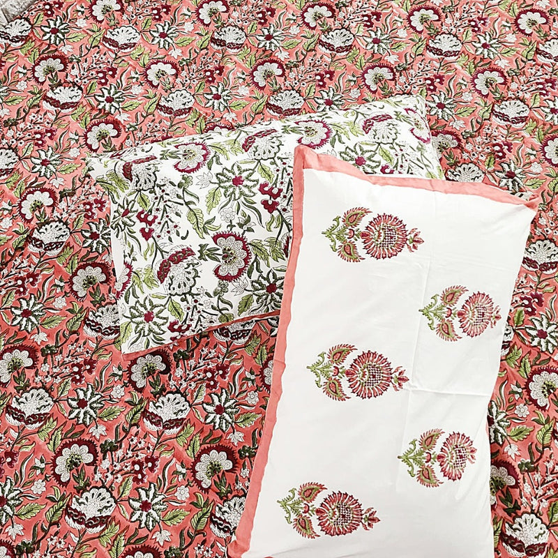 Your Home Sweet Home  Handblocked Bedsheet