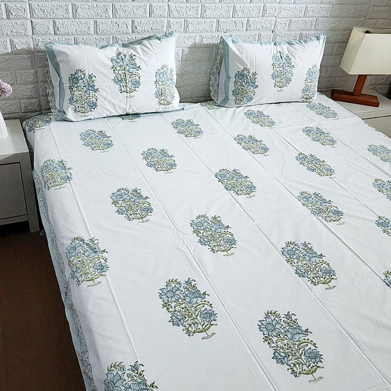 Block Print Bed Sheet - Beauty Sleep