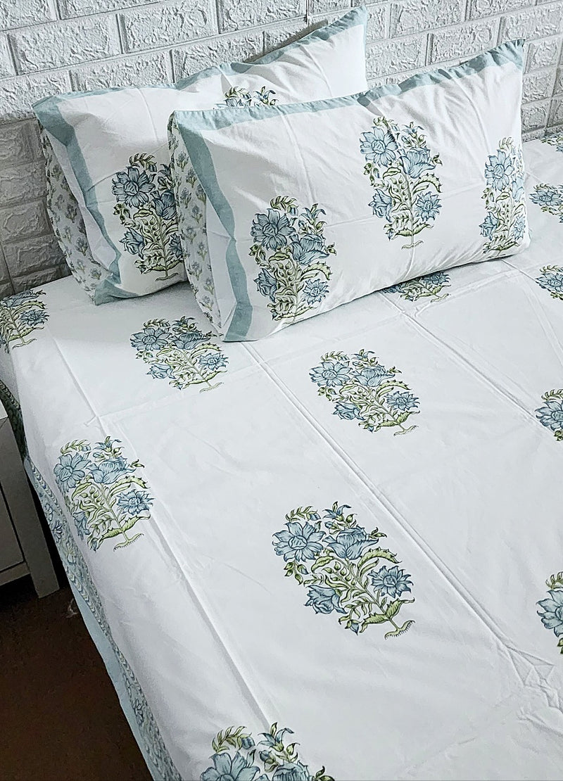 Block Print Bed Sheet - Beauty Sleep