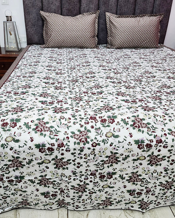 Magnificent Floral Cotton Bedsheet