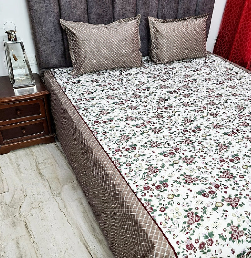 Magnificent Floral Cotton Bedsheet