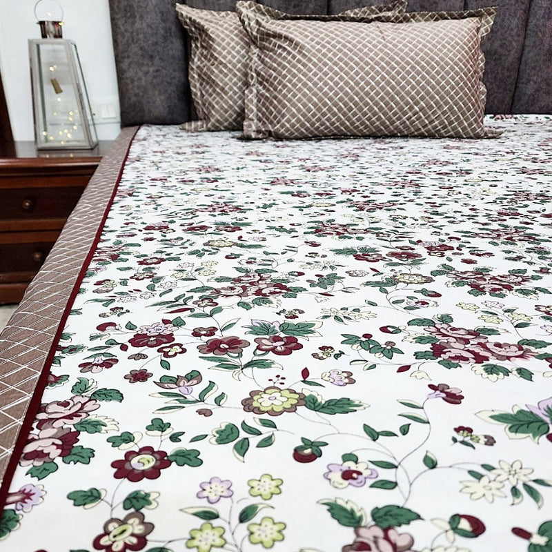 Magnificent Floral Cotton Bedsheet