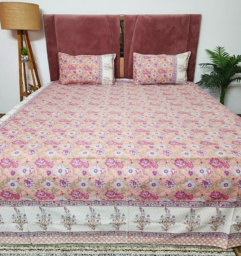 Happy At Home Cotton Bedsheet