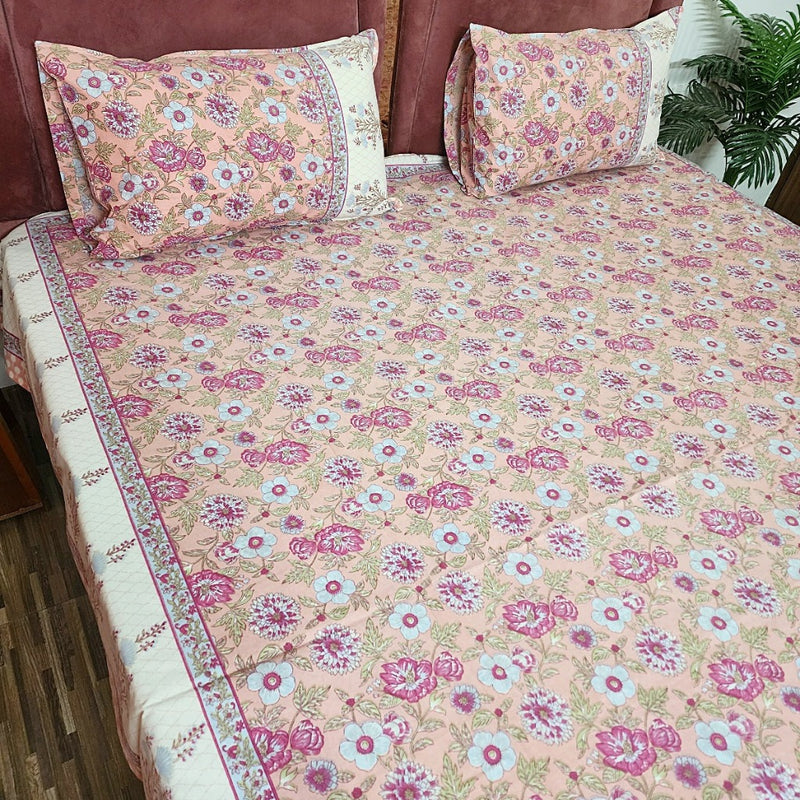 Happy At Home Cotton Bedsheet