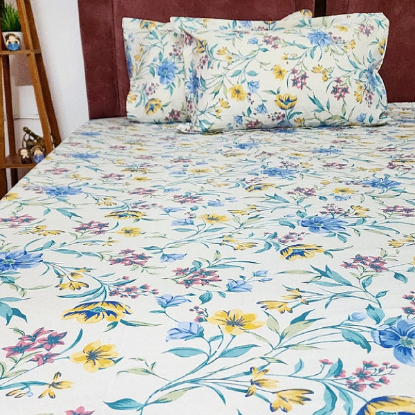 Floral Charm Cotton Bedsheet