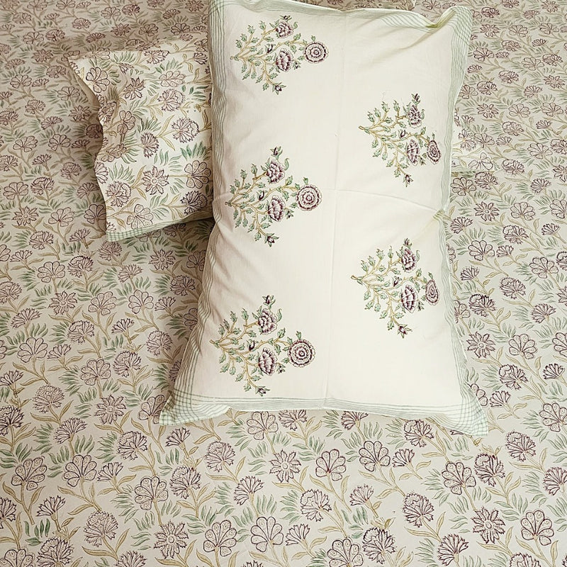 Beautiful Home Hand Block Bedsheet