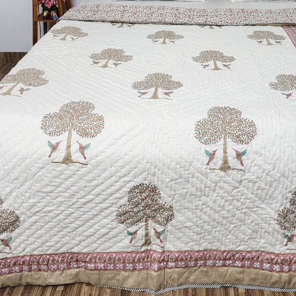 The Gardenia Single Hand Blocked Quilt