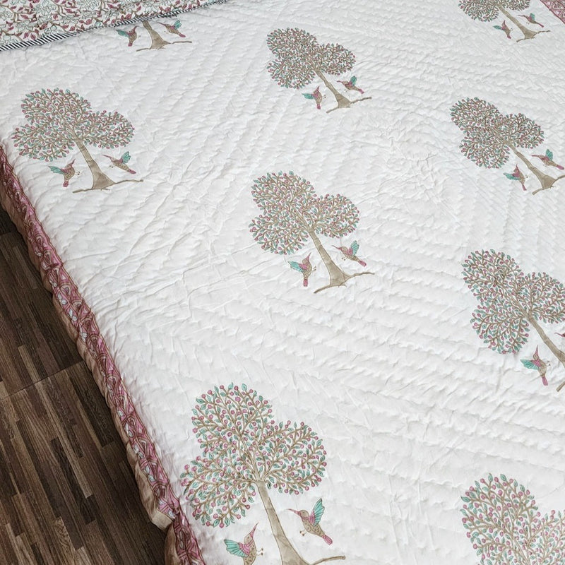 The Gardenia Single Hand Blocked Quilt