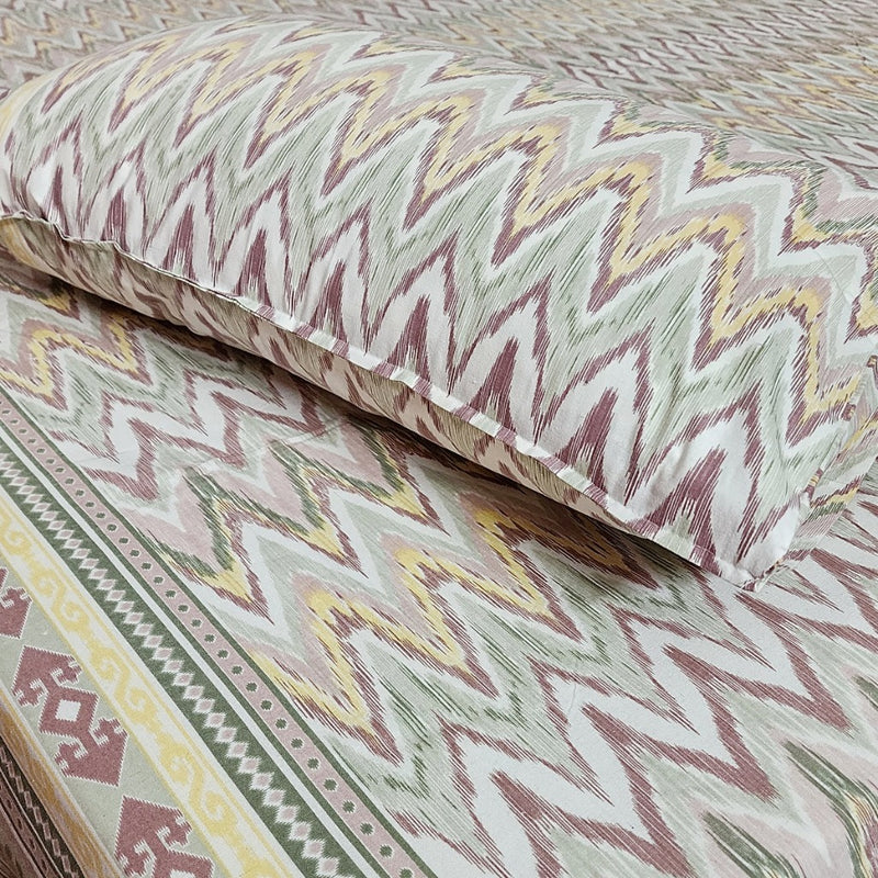 Beauty Of Home Ikat Print Bedsheet