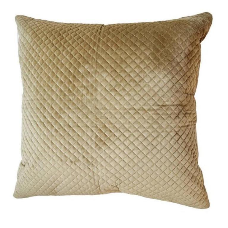 Beige Velvet Cushion Cover