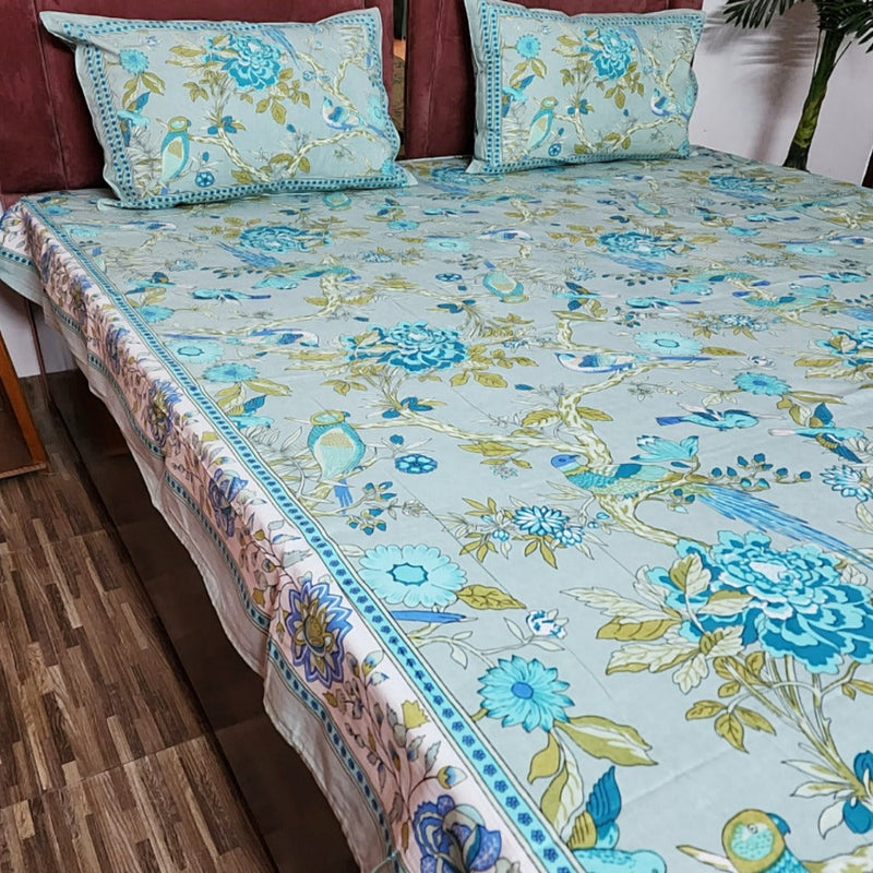 Forest Charm Cotton Bedsheet
